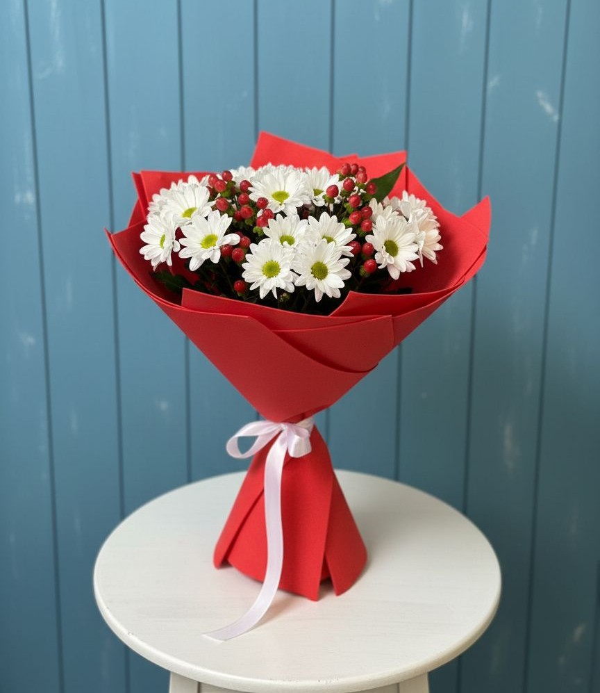 Букет цветов из: Хризантемы в Полевском Свердловская область