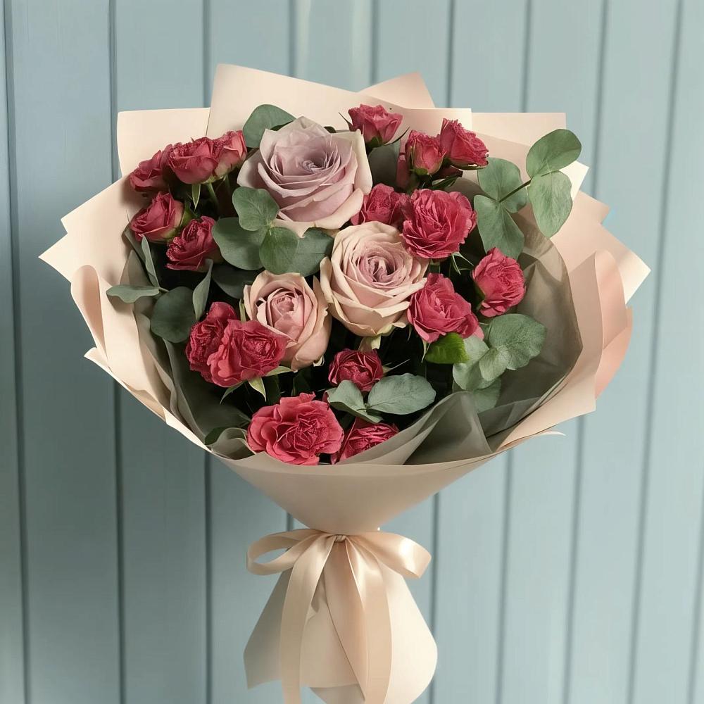 Букет цветов из: Гвоздики и Розы в Полевском Свердловская область