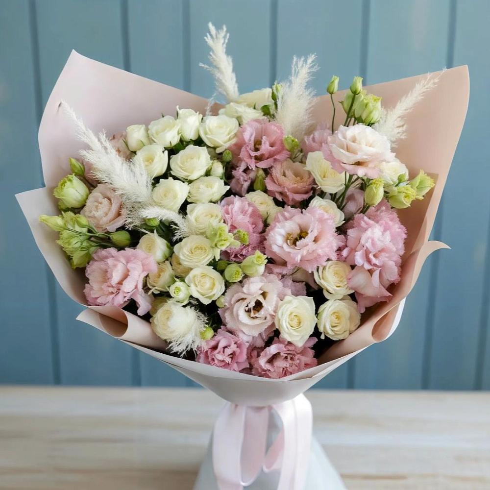 Букет цветов из: Альстромерии и Розы в Полевском Свердловская область