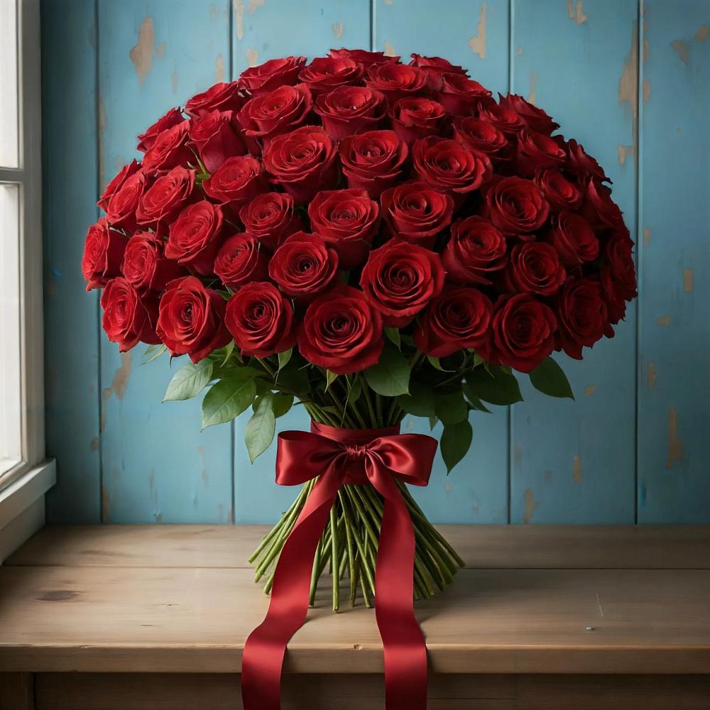 Букет Красные розы Блэк Меджик в Полевском Свердловская область