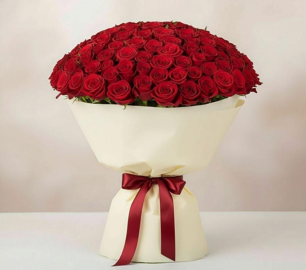 Букет 101 Красная роза Милано в Полевском Свердловская область