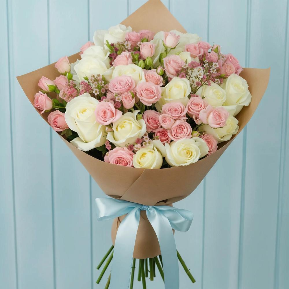 Букет цветов из: Розы в Полевском Свердловская область