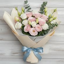 Букет цветов из:  Лизиантусы #REPLACE_PRED# Полевском Свердловская область