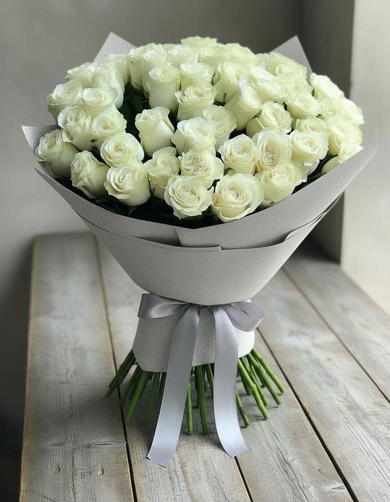 Букет 35 Белых роз в Полевском Свердловская область