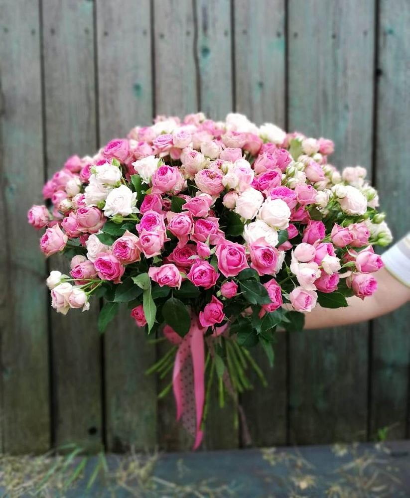 Букет Розовые кустовые розы Натали и Лав Лидия в Полевском Свердловская область