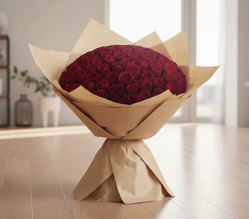 Букет 101 Красная роза в Полевском Свердловская область