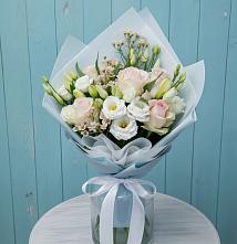 Букет цветов из:  Розы и Лизиантусы #REPLACE_PRED# Полевском Свердловская область