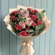 Букет цветов из:  Гвоздики и Розы в Полевском Свердловская область