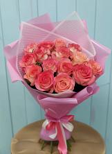 Букет 15 Розовых роз Равель в Полевском Свердловская область